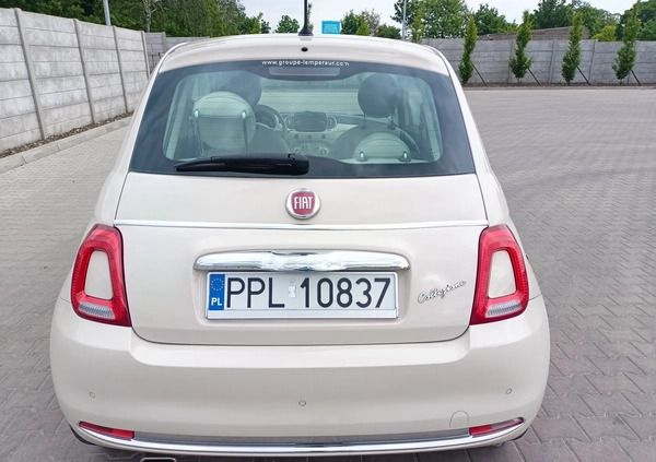 Fiat 500 cena 38900 przebieg: 31000, rok produkcji 2018 z Pleszew małe 191